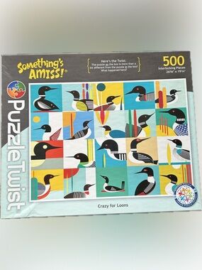 Crazy for Loons 500-Piece Jigsaw Puzzle - Multicolor